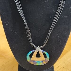 Vintage Chicos Multicolor Pendant Necklace
